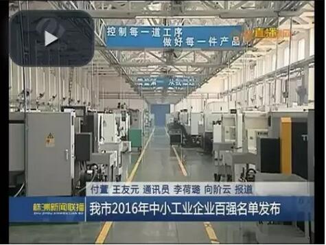 湖南中普技术再次入围株洲市中小工业企业百强榜