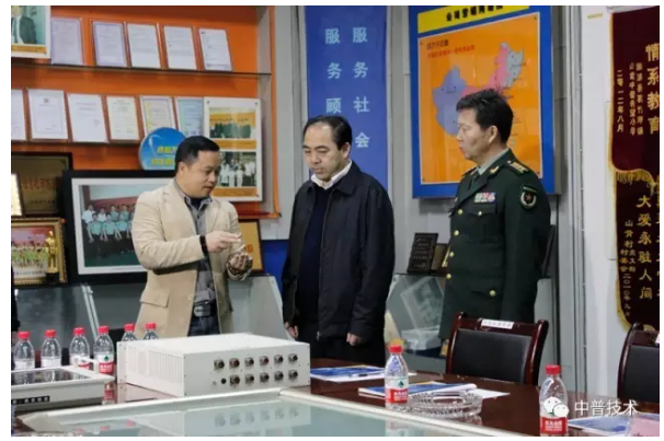 株洲市市长阳卫国莅临湖南中普技术调研军民融合项目