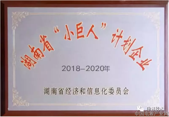 湖南中普技术荣获湖南省“小巨人企业”称号