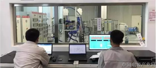 一汽解放燃料电池发动机测试台架正式运转