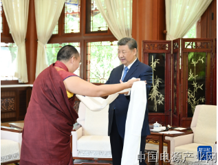 习近平接受班禅额尔德尼·确吉杰布拜见